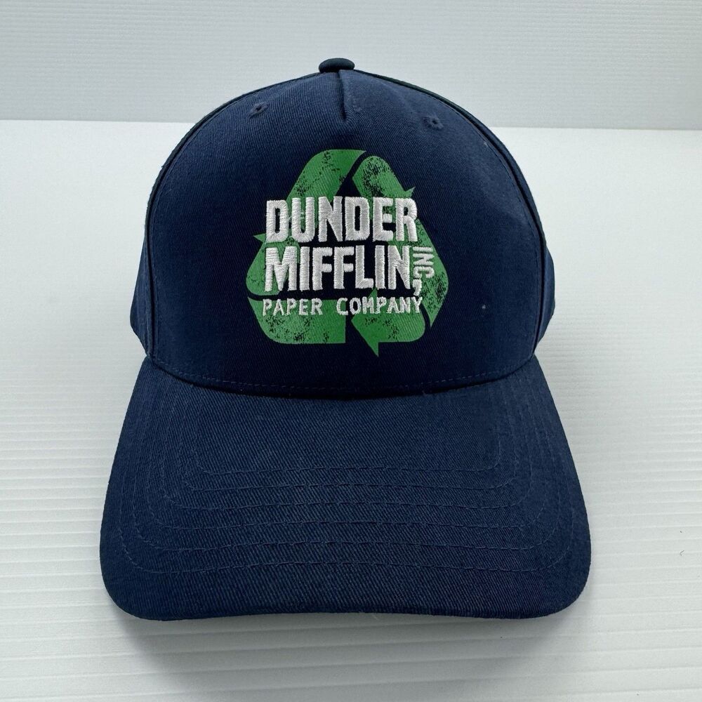 The Office Dunder Mifflin Recycled TV Show Snapback Hat Cap Earth Friendly NWT